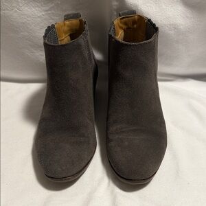 Jack Rogers Charcoal Suede Ankle Booties
